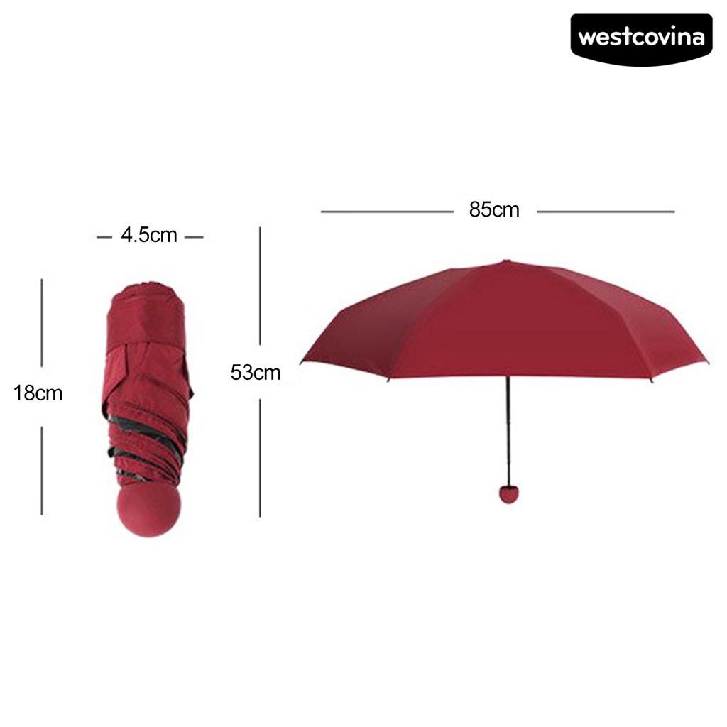 [COD]☁Dù Gấp 6 Khúc Có Quai Cầm Tròn Thoải Mái Chống Tia UV