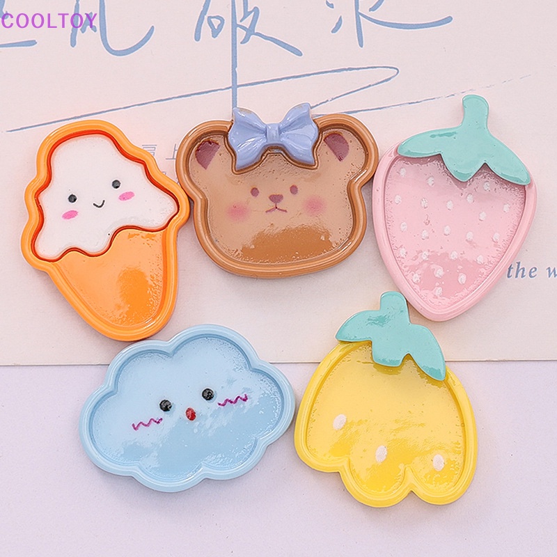 Cooltoy Set 5 Đĩa Đồ Ăn Tối Mini Nhiều Màu Sắc Cho Nhà Búp Bê