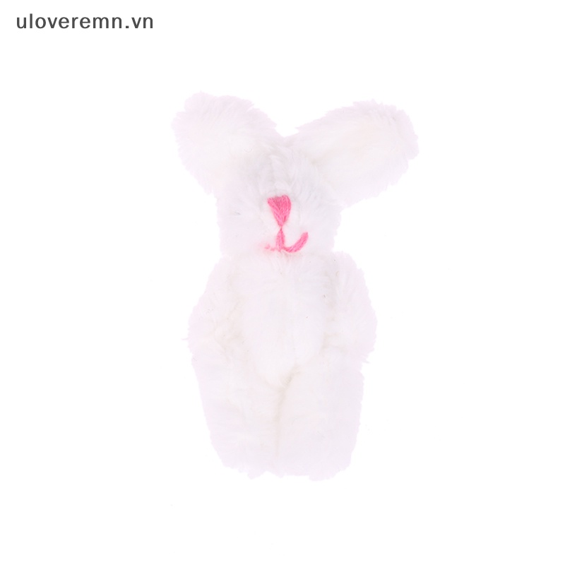 Búp Bê Nhồi Bông Hình Thỏ Dễ Thương 5.5CM Trang Trí Ba Lô / Móc Khóa