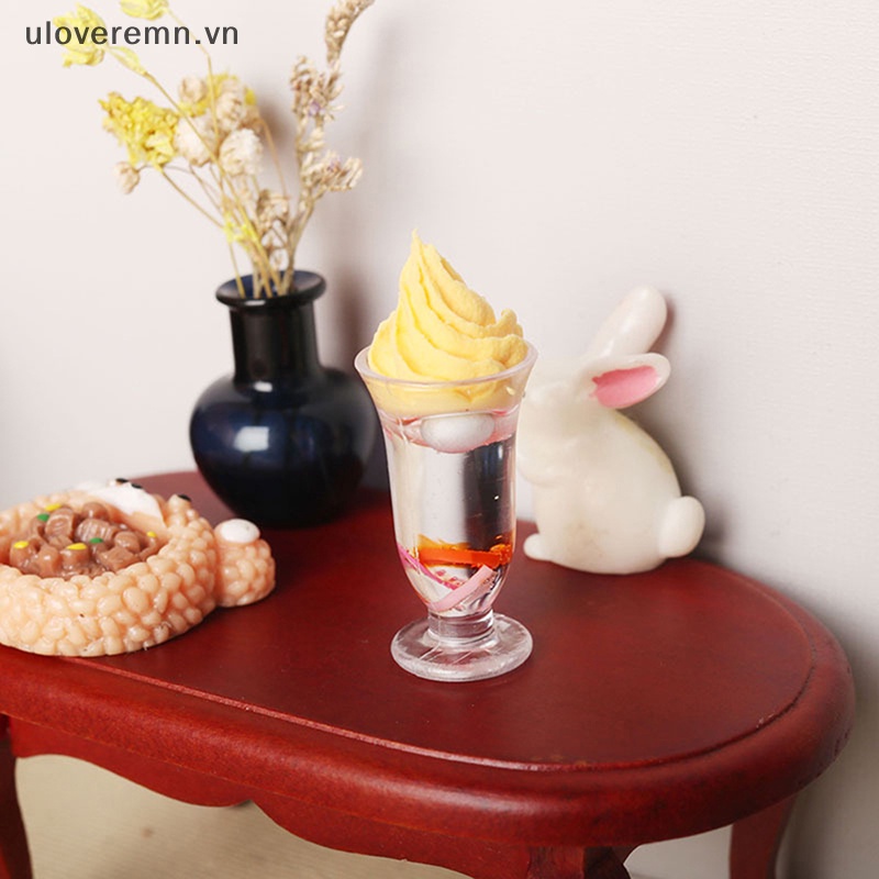 Set 2 Ly Kem / Sữa Mini 1: 12 Xinh Xắn Dùng Để Trang Trí Nhà Búp Bê