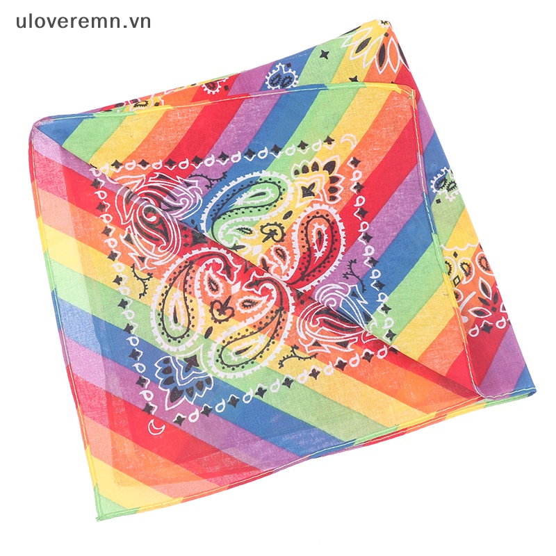 Khăn Choàng Cổ / Cà Vạt Bandana Hình Vuông Chất Liệu Cotton 6 Màu 55cm