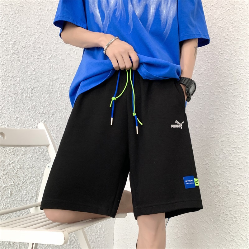 Quần Short Dây Rút Dáng Rộng Nhanh Khô Thêu Nhãn Hiệu Puma 100% Cá Tính Cho Nam