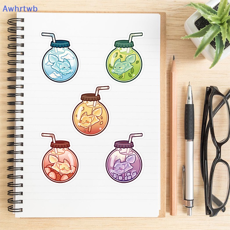 Set 40 Miếng Dán Trang Trí Tủ Lạnh / Xe Hơi / Ván Trượt / Laptop Họa Tiết Graffiti Hình Chú Cáo Nhỏ Dễ Thương Mới