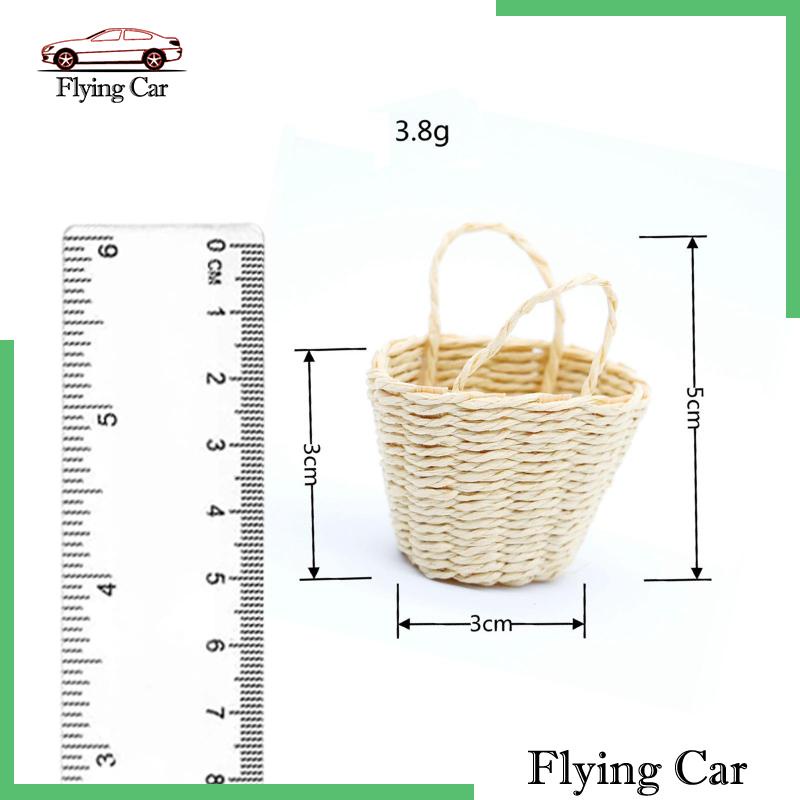 Giỏ Đan Tay Thủ Công Mini Phong Cách Dành Cho Nhà Búp Bê 1 / 12 Lzdjfmy2