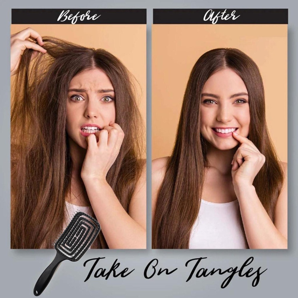 Lược Chải Tóc Massage Da Đầu Bằng Nylon Cho Salon X4R4