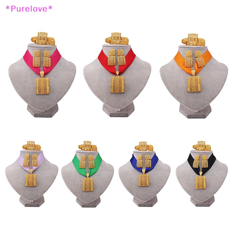 Bộ Trang Sức Mạ Vàng Phong Cách Châu Phi Dành Cho Nữ Mới