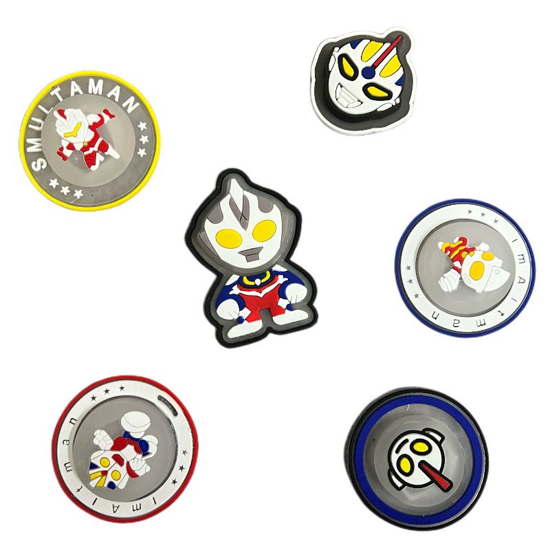 Bộ 24 / 6 Ghim Cài Áo Họa Tiết Hoạt Hình Có Đèn LED Phát Sáng