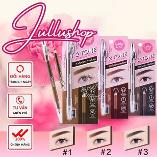 Chì kẻ mày cathy doll hai đầu có đầu chuốt cathy doll 2-tone eyebrow pencil nội địa thái