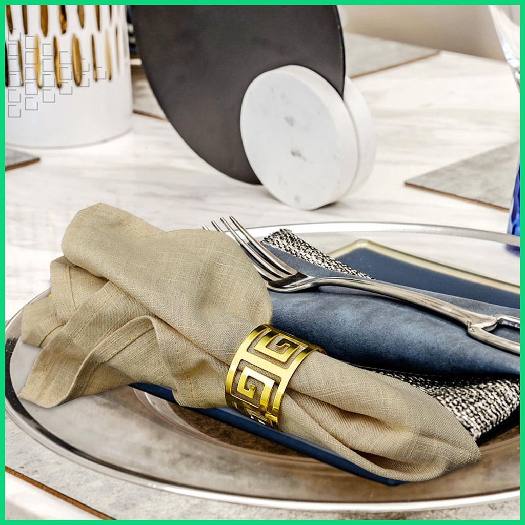 Set 16 Vòng Nhẫn Giữ Khăn Ăn Tiện Lợi