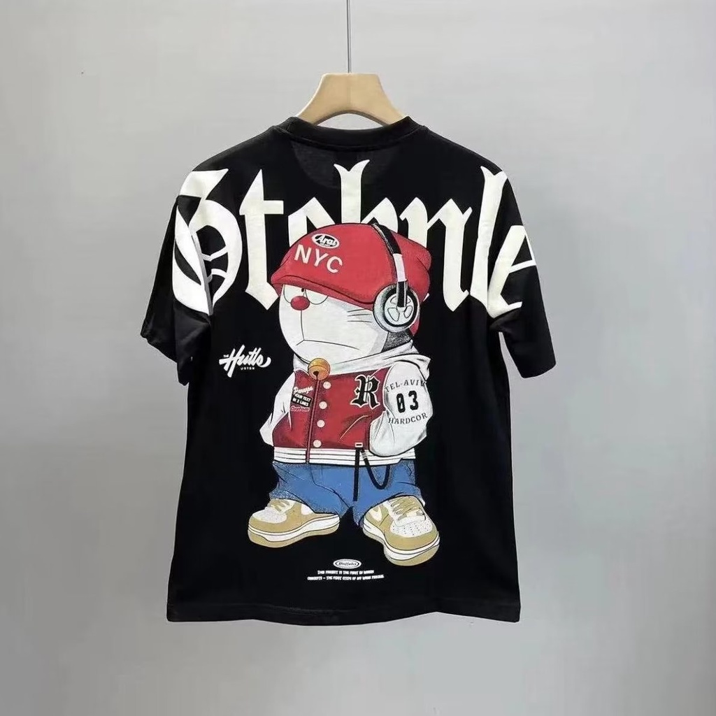 Áo Thun Cotton Ngắn Tay In Họa Tiết Đơn Giản Phong Cách Hàn Quốc Cho Nam