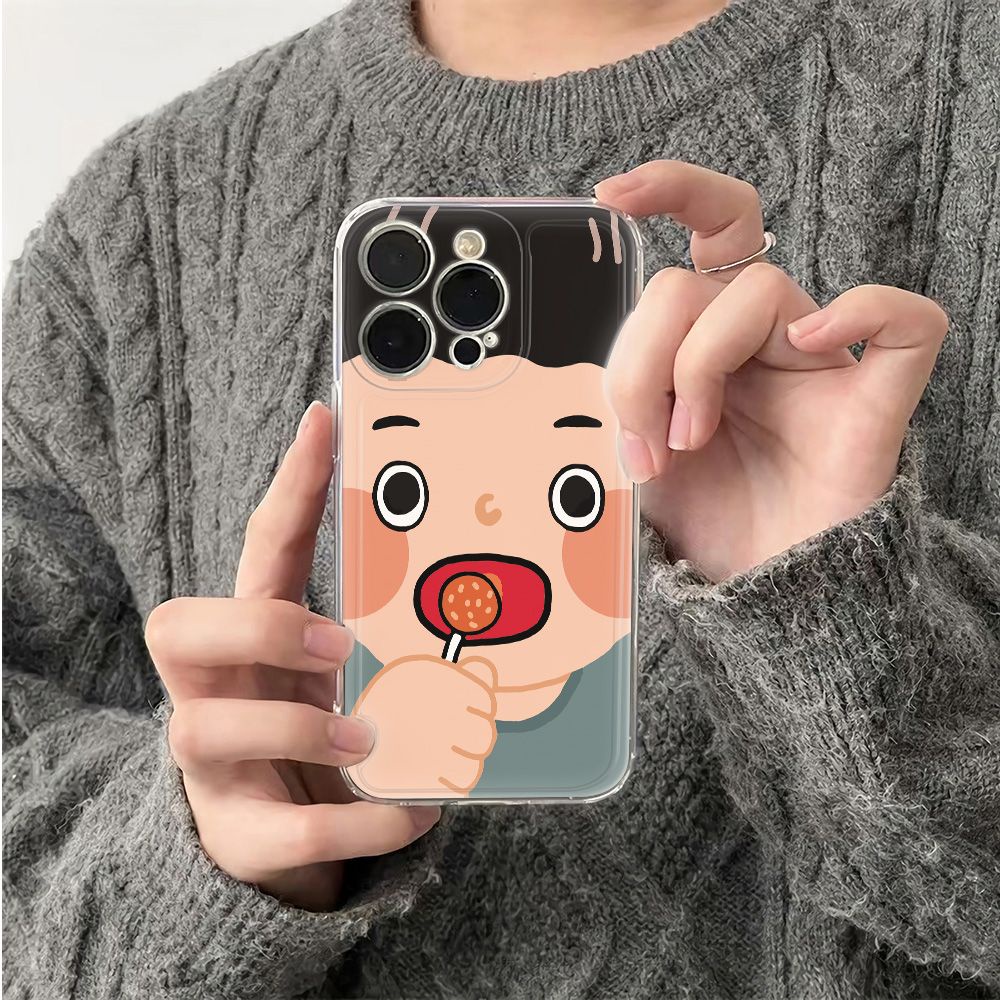 ✅Ốp Điện Thoại Mềm Chống Sốc Hình Kẹo Mút Cho Iphone1214pro13 6In 78max 11 Apple plus GT6A