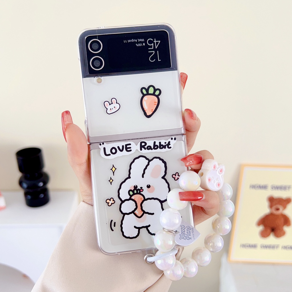 Ốp Điện Thoại Silicon Trong Suốt Họa Tiết Hoạt Hình Cho Samsung Galaxy Z Flip 4 Z Flip 3 Samsung Z Flip4 Z Flip3