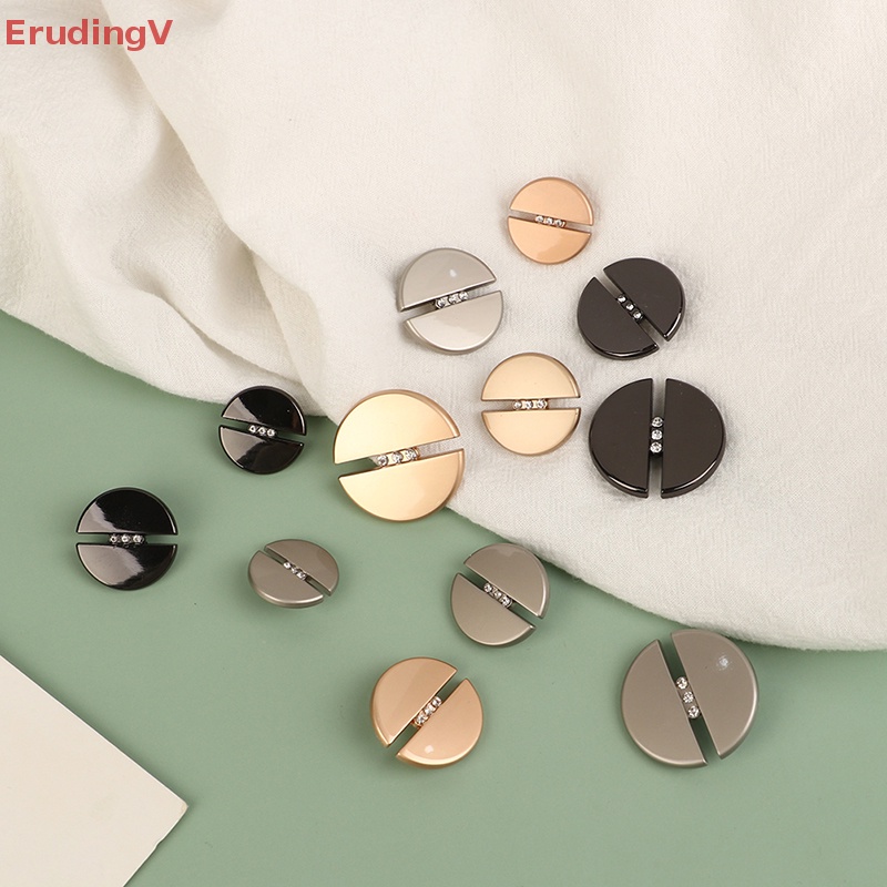 Set 5 Nút Tròn Kim Loại 20mm / 23mm / 25mm / 30mm Chuyên Dụng Cho May Vá DIY