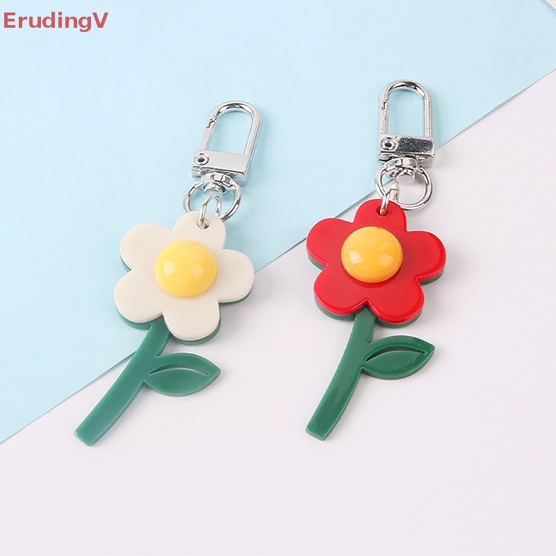 [ErudingV] Móc Khóa [Hàng Mới] Mặt Dây Chuyền Hoa Nhỏ Xinh Ngọt Ngào Tối Giản Cho Túi Xách Nữ