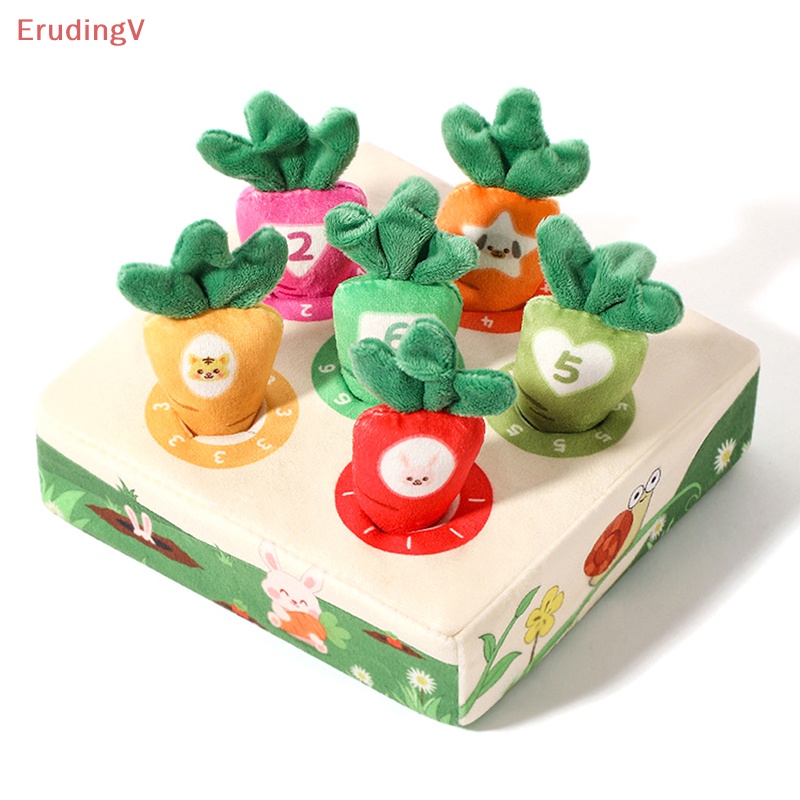 1 Bộ Đồ Chơi Nhồi Bông Hình Củ Cà Rốt Dễ Thương Cho Bé