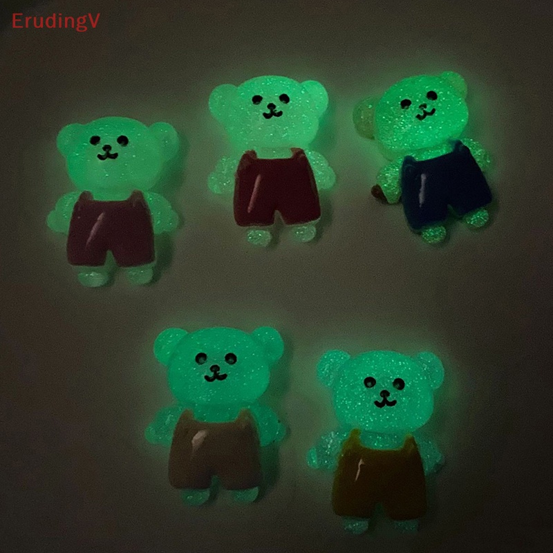 [ErudingV] Bộ 5 Tượng Gấu Nhỏ Phát Quang Trang Trí Nhà [Mới]