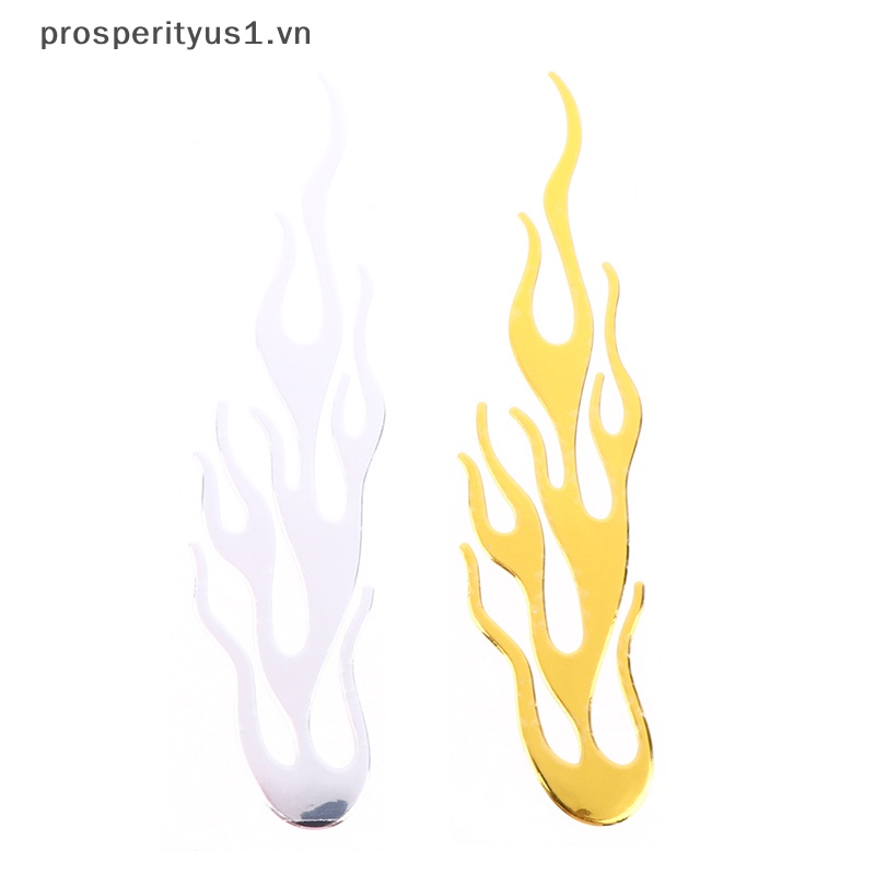 Đề Can Vinyl Phản Quang Họa Tiết Ngọn Lửa 3d Trang Trí Xe Hơi / Xe Máy prosperityus1 [20 * 4CM]