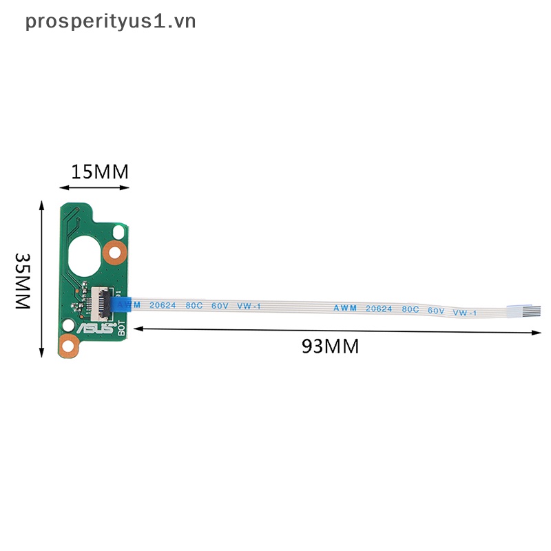 [prosperityus1] Bảng Mạch Nút Nguồn Có Dây Cáp Cho Asus X451C X403M W419L X453 x551ca