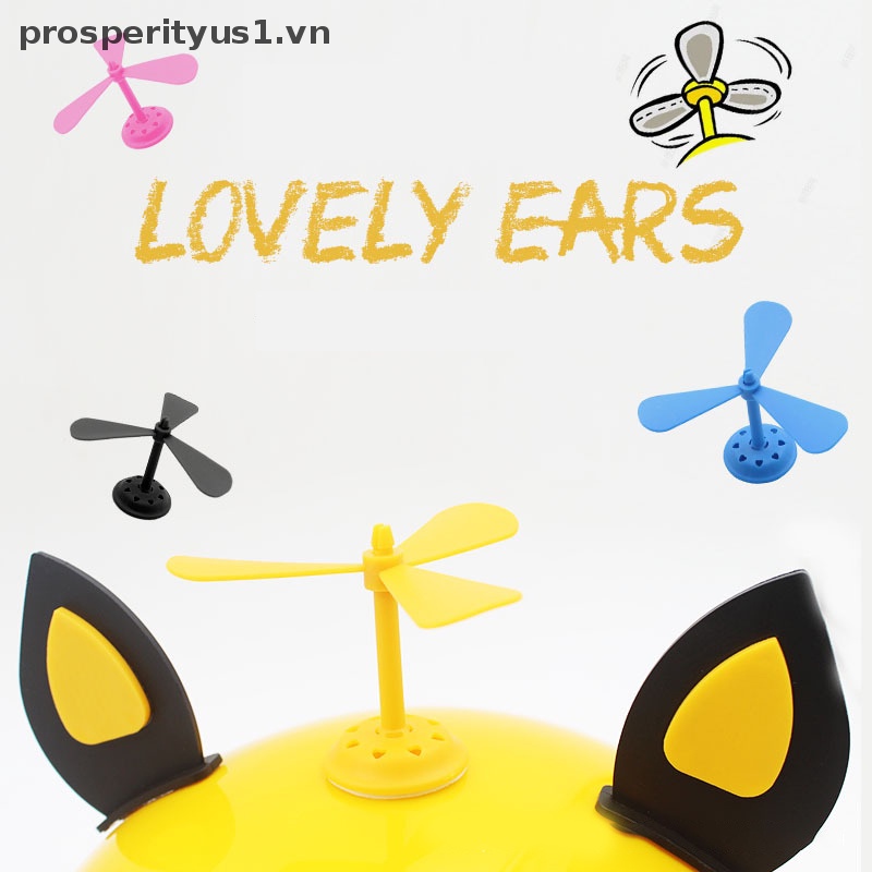 [prosperityus1] Cánh Quạt Nhỏ Tự Dính Trang Trí Mũ Bảo Hiểm Xe Máy Sáng Tạo Vui Nhộn Cho Trẻ Em [VN]
