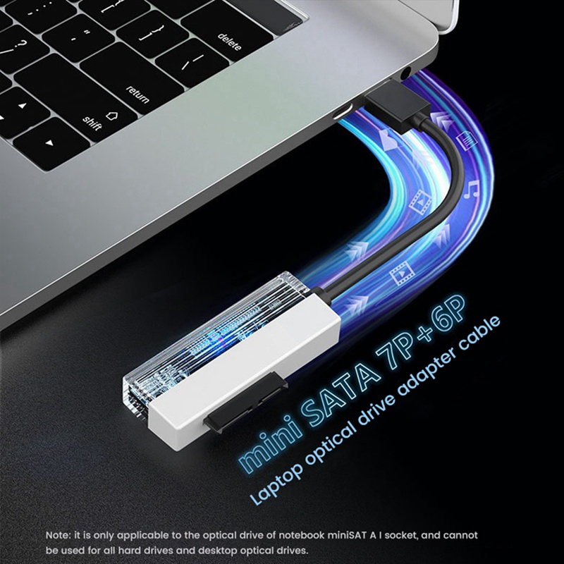 Cáp ChuyểN ĐổI usb2.0 Sang 6p + 7p sata Sang usb 2.0 Cho laptop cd-rom dvd-rom odd