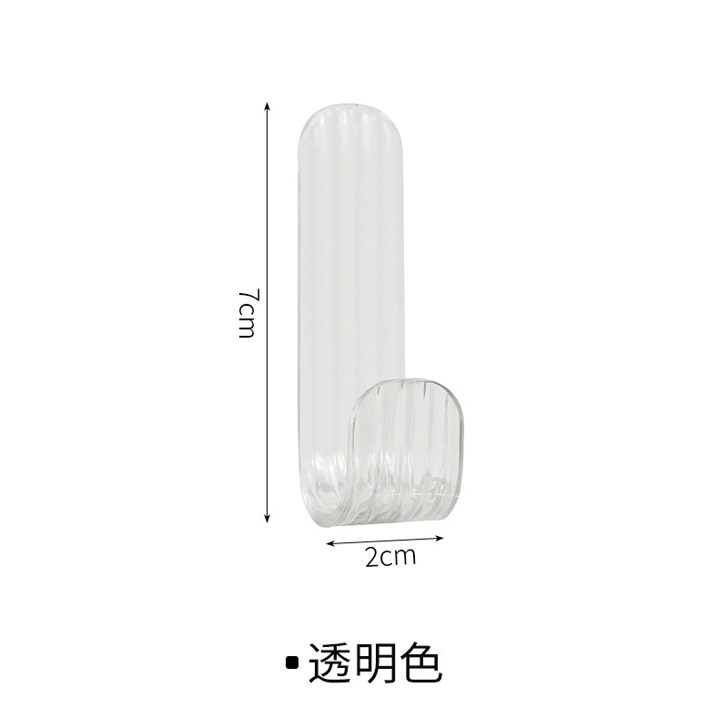 Set 10 Móc Treo Đồ Dán Tường Hình Chữ J Bằng Nhựa ABS Đa Năng