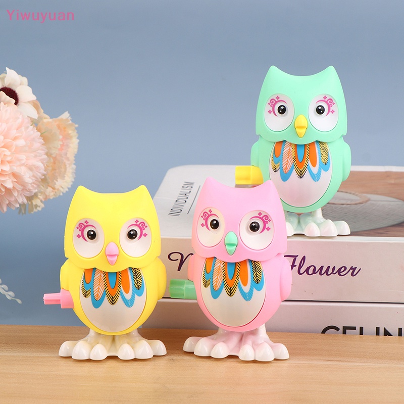 < Yiwuyuan > Đồ Chơi Lên Dây Cót Hình Chim Cú Hoạt Họa Đáng Yêu Cho Bé