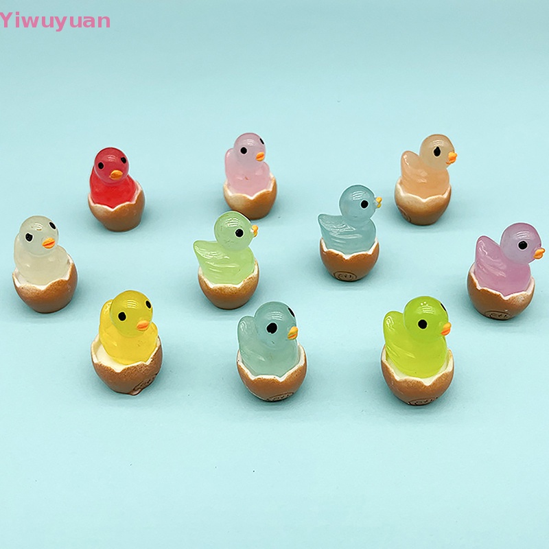 Bộ 2 Vịt Mini Phát Quang Trang Trí Tiểu Cảnh Mới