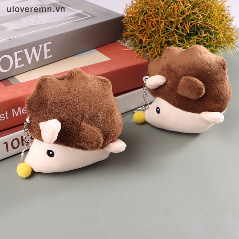 Móc Khóa Hình Nhím Nhồi Bông Mềm Mại Đáng Yêu
