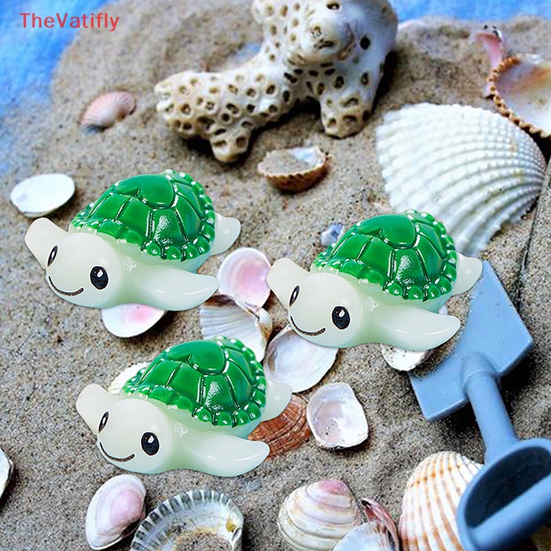 Mô Hình Rùa Biển Mini Màu Xanh Lá Dùng Trang Trí Tiểu Cảnh