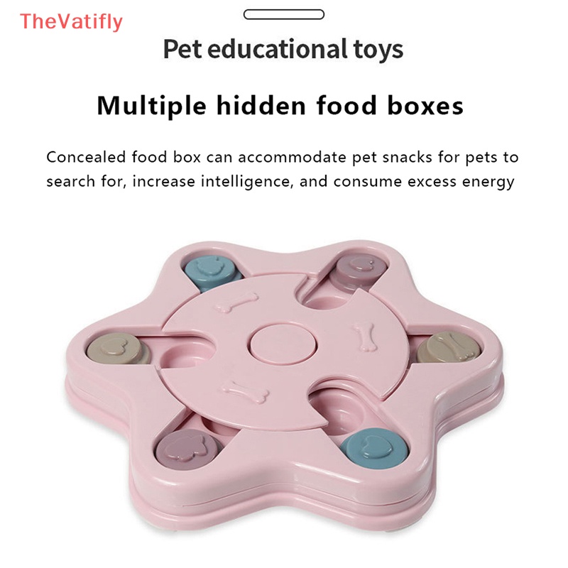[Thevalifly] Tô Đựng Thức Ăn Nhiều Kiểu Dáng Có Thể Xoay Chống Kẹt Tay Đồ Chơi Giáo Dục Cho Thú Cưng