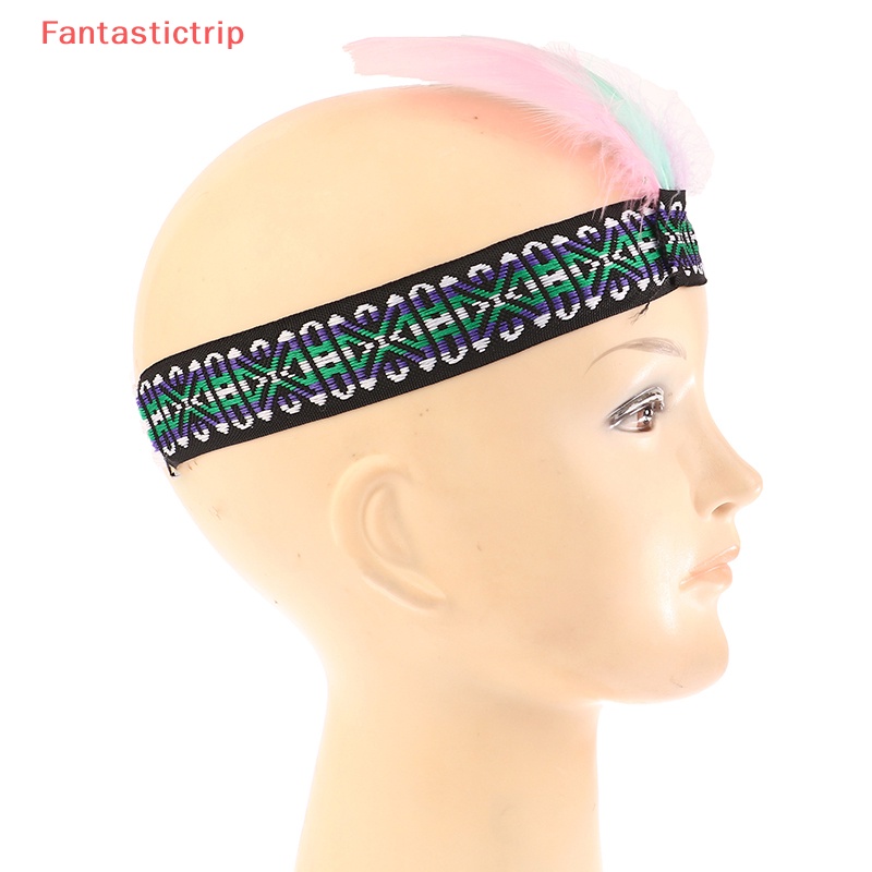 [Fantastictrip] Cài Tóc Lông Vũ Nhiều Màu Sắc Thời Trang Sáng Tạo Làm Bằng Thủ Công Thời Trang Trình Diễn