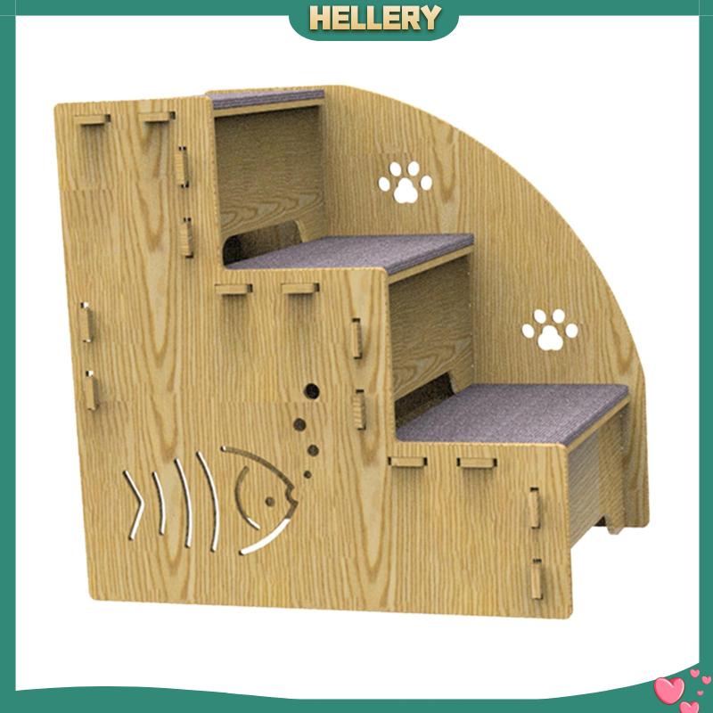 Bậc Thang Leo Bằng Gỗ Chống Trượt Cho Thú Cưng