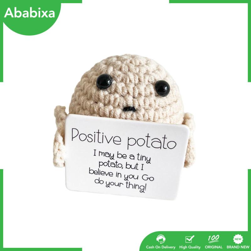 Búp Bê Đan Len Hình Khoai Tây Chiên [Ababixa] Dễ Thương Vui Nhộn Làm Quà Tặng Cho Xe Hơi / Văn Phòng / Bàn Làm Việc