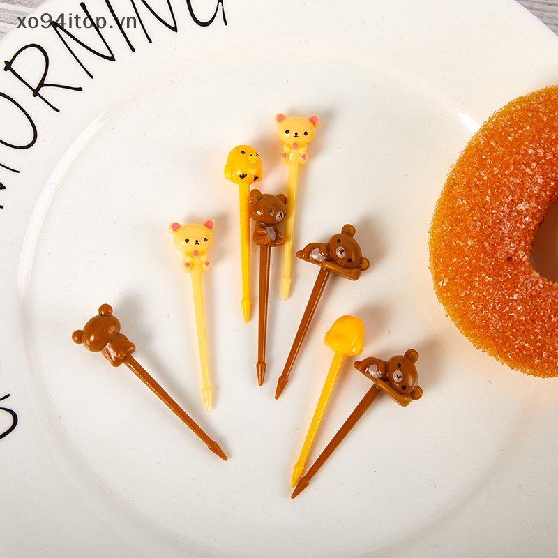 Set 8 Nĩa Ăn Trái Cây Hình Động Vật Đáng Yêu