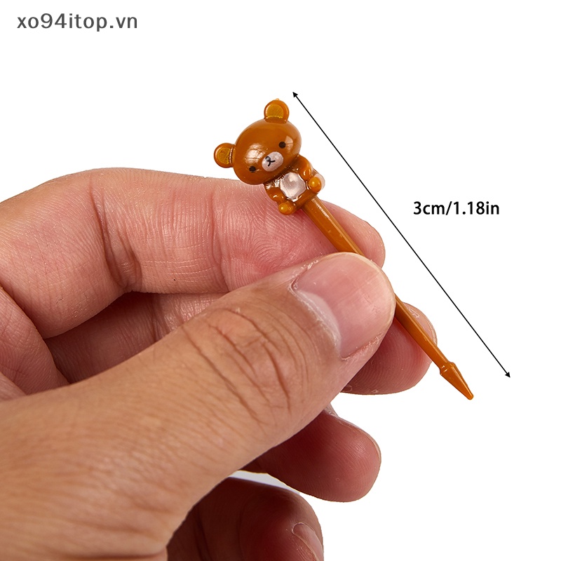 Set 8 Nĩa Ăn Trái Cây Hình Động Vật Đáng Yêu