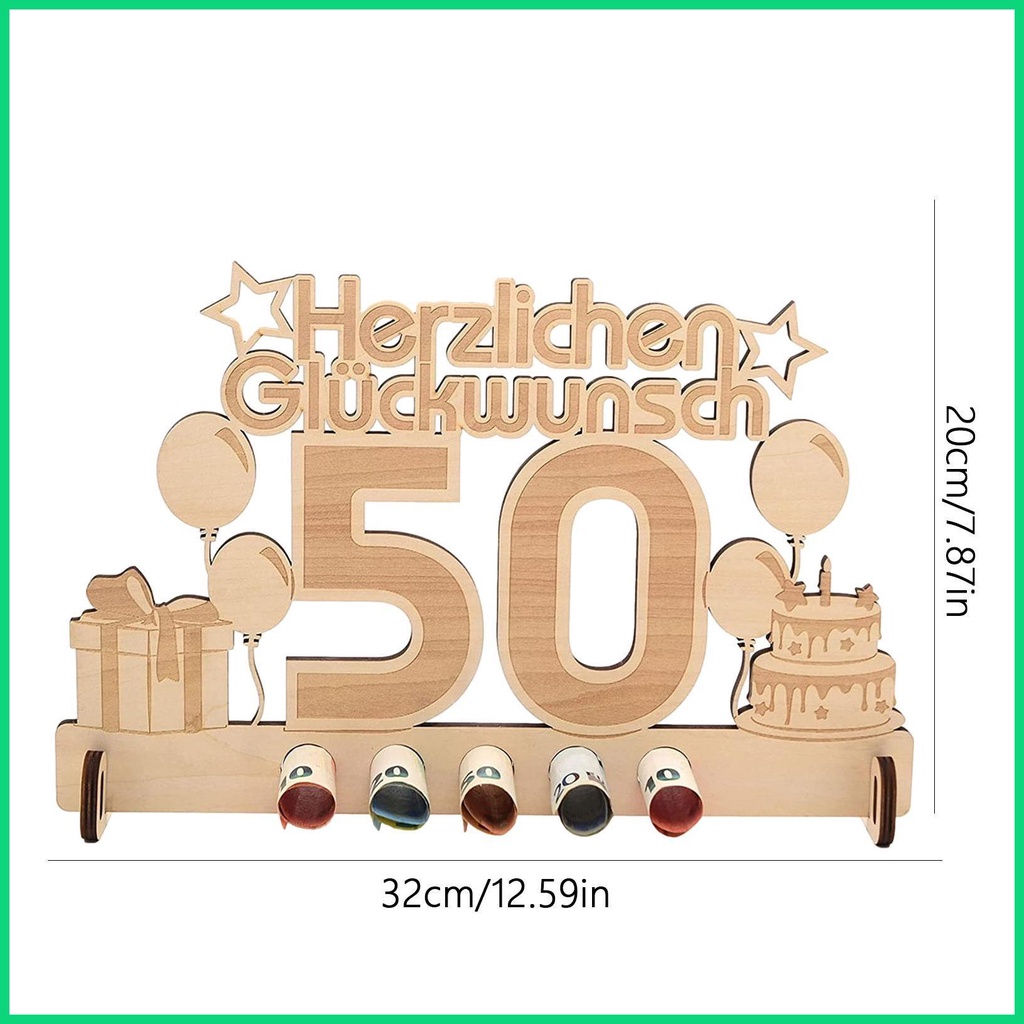 Ví Đựng Tiền 18 Lỗ In Chữ Tiếng Đức Độc Đáo Tiện Dụng