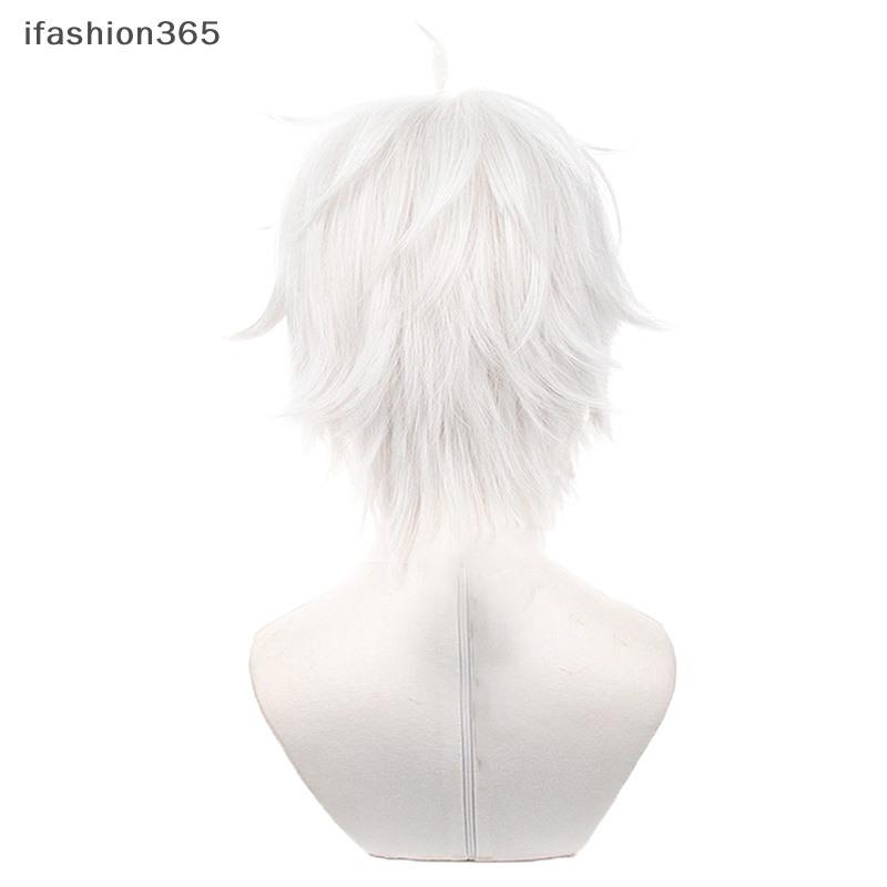 Tóc Giả Ngắn Màu Trắng Bằng Sợi Tổng Hợp Màu Bạc Hóa Trang Nhân Vật Dramatical Murder ifashion365