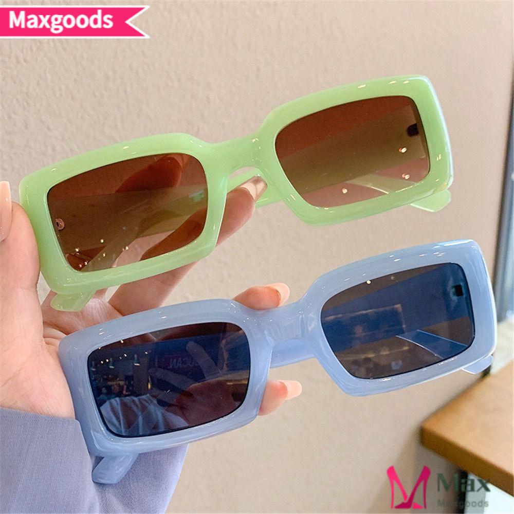 Kính Mát Hình Chữ Nhật Màu Kẹo Ngọt Chống Tia UV400 Thời Trang