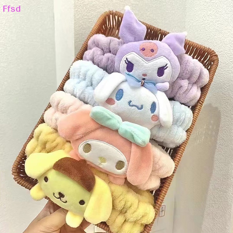 {Ffsd} Thời Trang Kawaii Hoạt Hình Cinnamoroll My Melody Kuromi Plushie Băng Đô Nơ Dễ Thương Làm Quà Tặng * Bán Chạy