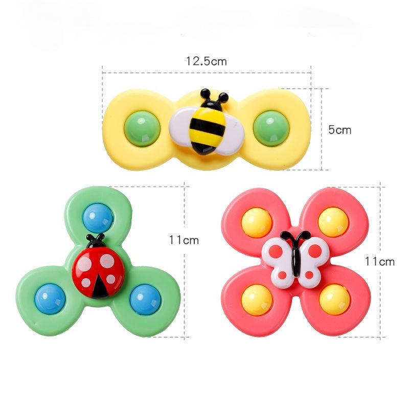 Đồ Chơi Bồn Tắm Hình Chú Ong Nhỏ Có Giác Hút Xoay Tròn Dễ Thương Cho Bé