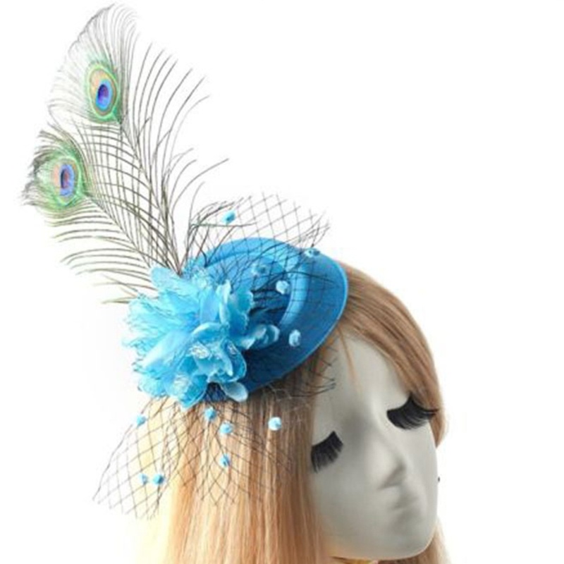 Hộp Đựng Thuốc Kèm Mạng Che Mặt Họa Tiết Chim Công Kiểu Vintage Cho Tiệc Cưới