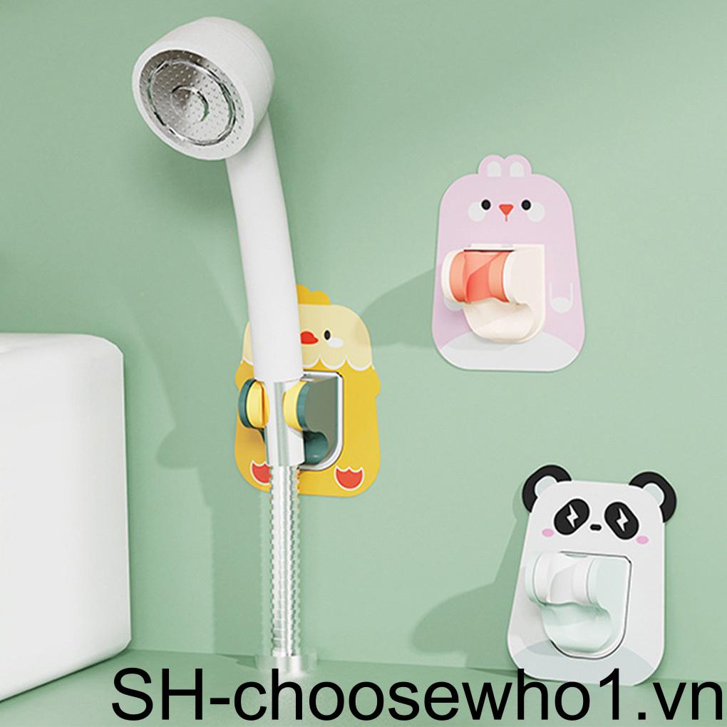 Giá Đỡ Đầu Vòi Hoa Sen Gắn Tường Tự Dính Bằng Nhựa Chống Nước Chống Trượt Có Thể Tháo Gỡ Trang