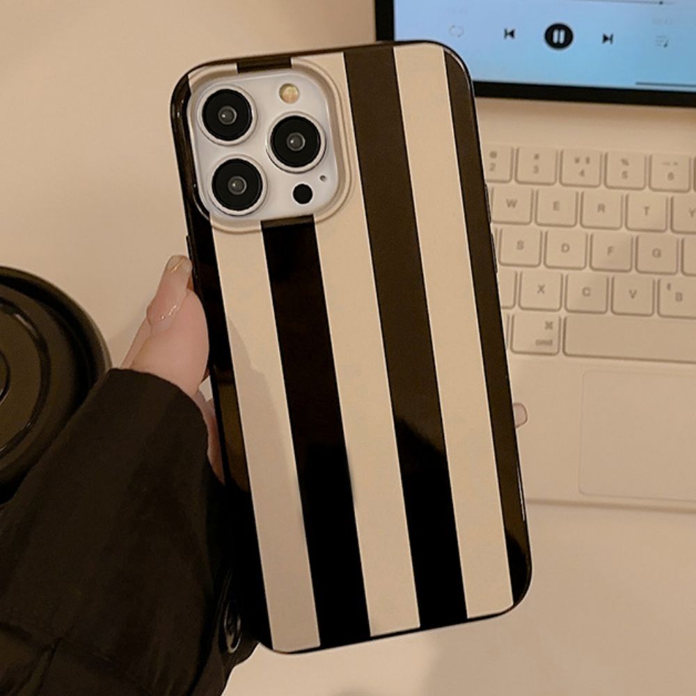 Ốp Điện Thoại TPU Mềm Chống Sốc Họa Tiết Kẻ Sọc Đơn Giản Cho IPhone 14 Pro Max 13 12 11 Pro Max XS XR 7 8 Plus