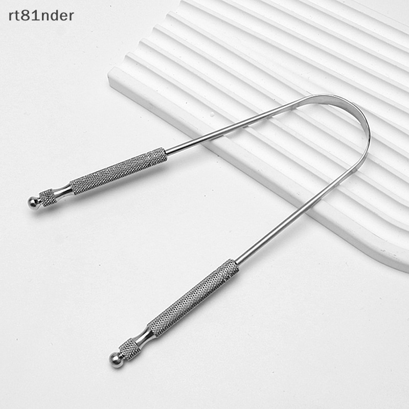 1 Dụng Cụ Nạo Làm Sạch Lưỡi Bằng Thép Không Gỉ Chất Lượng Cao