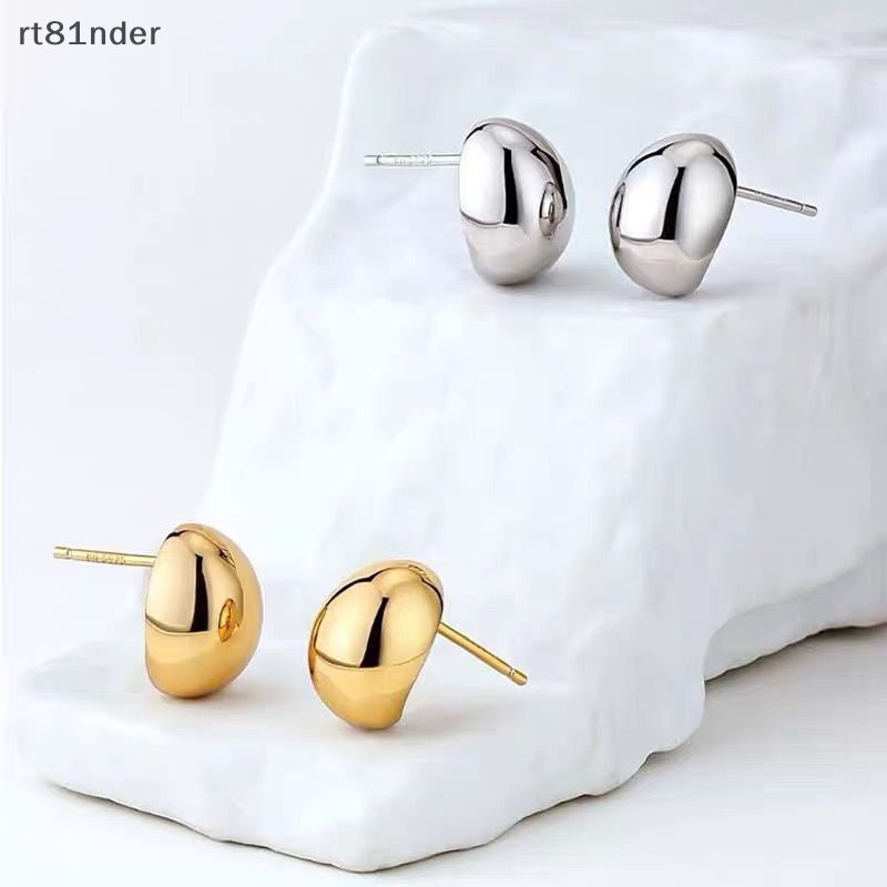 Rt 1 Đôi Bông Tai Hợp Kim Hình Hạt Đậu Màu Vàng Phong Cách Hàn Quốc Thời Trang Cho Nữ