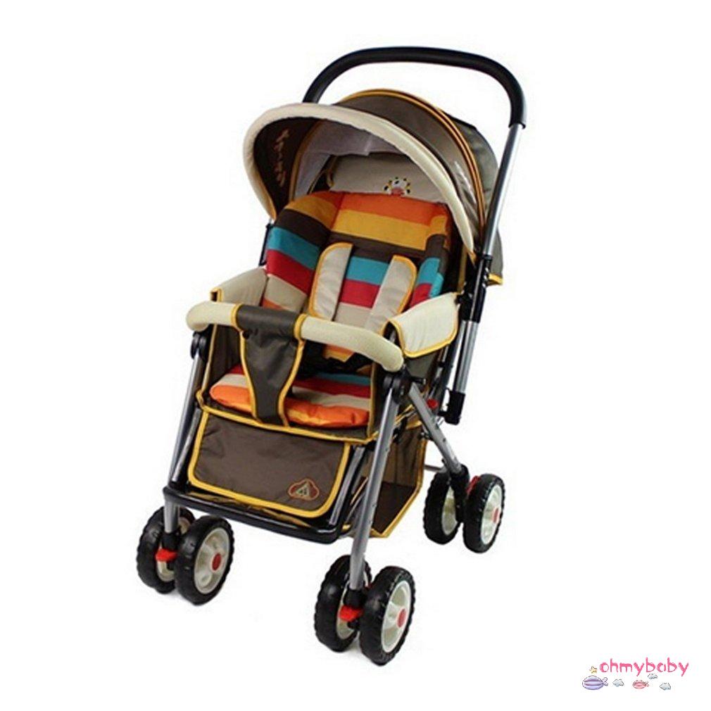 [InStock] Di Động Xe Đẩy Cho Bé Miếng Cotton Sọc Ô Tô Chống Thấm Nước Phụ Kiện Pram Rainbow Thảm Dày [Z/10]