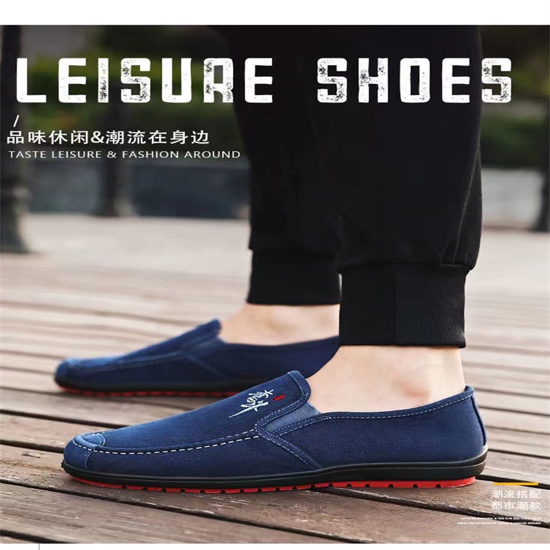 Giày Lười Vải Thời Trang Cho Nam