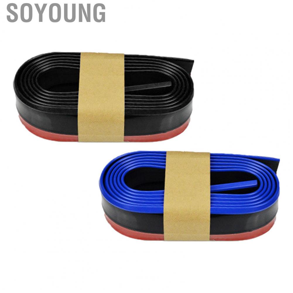 Soyoung Front Bumper Lip Protector Large Wrapped Foldable Rubber Stripe for Car