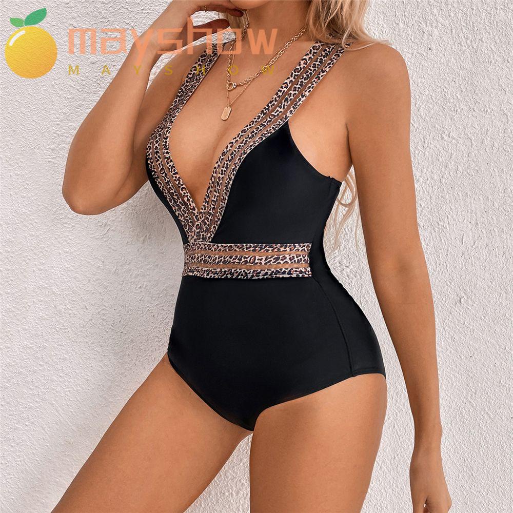 Bộ Đồ Bơi Cổ Chữ V Có Mút Đệm Ngực Hở Lưng Quyến Rũ Dành Cho Nữ