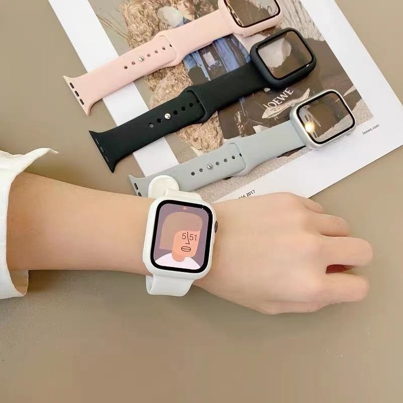 Dây Đeo 2 Trong 1 Cho Đồng Hồ Thông Minh Apple Watch 41mm 45mm 44mm 42mm 40mm 38mm 8 / 7 / 6 / SE / 5 / 4 / 3